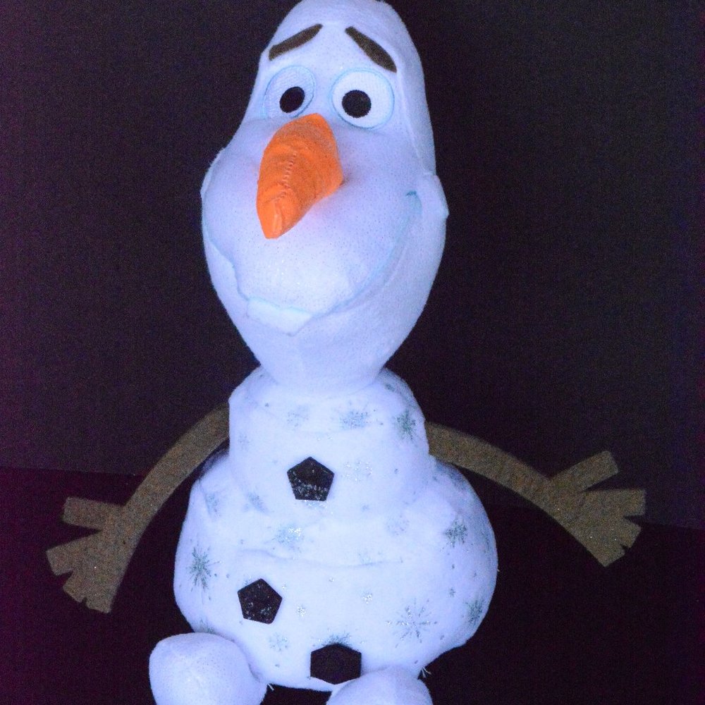 TY Sparkle Olaf Plush Stuffed Animal Doll Toy 12"